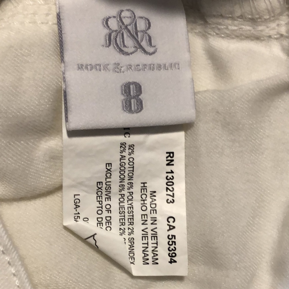 Rock & Republic white jeans - Picture 7 of 8